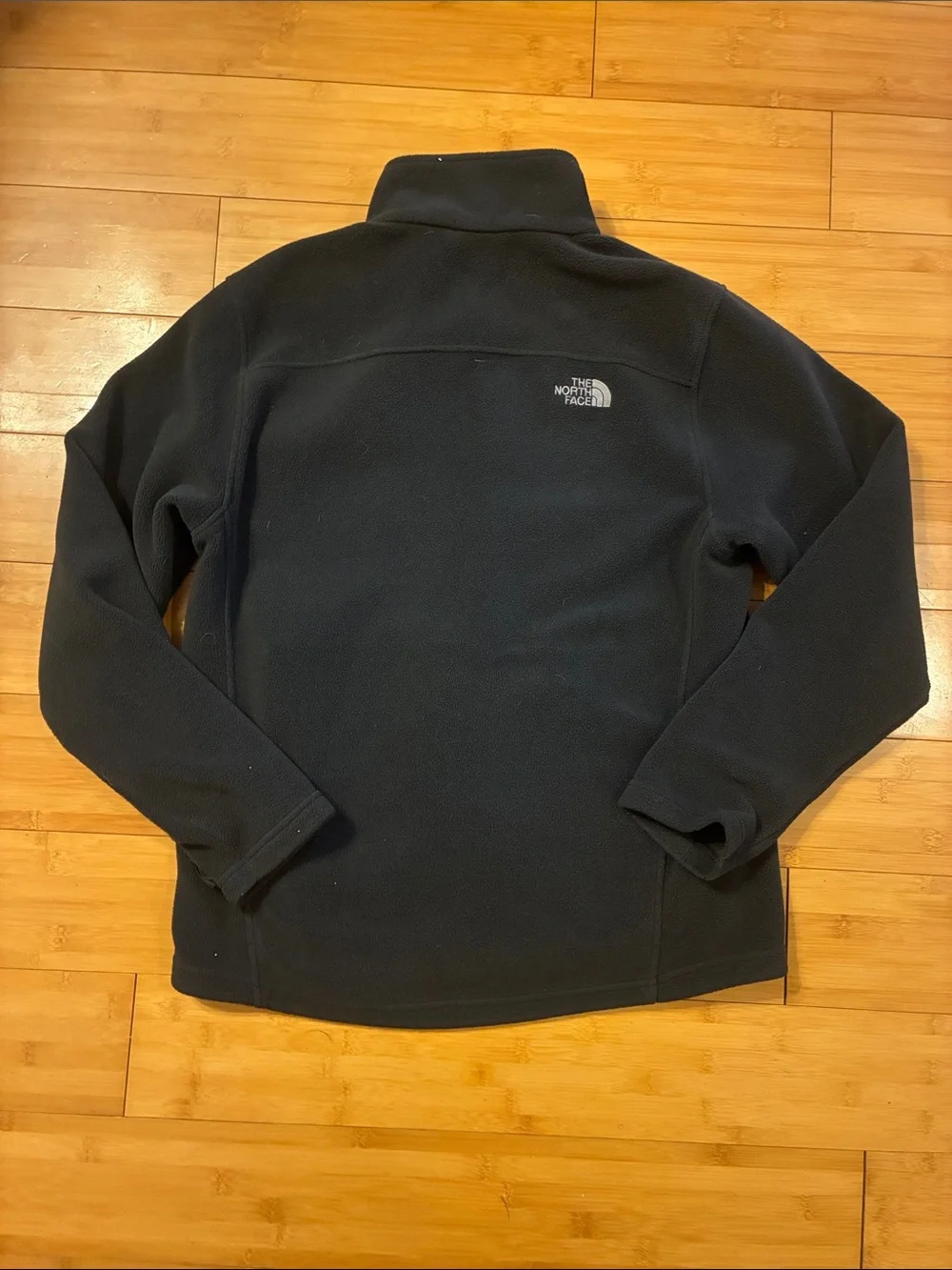 The North Face Men’s Black Full-Zip Fleece Jacket with Stand Collar